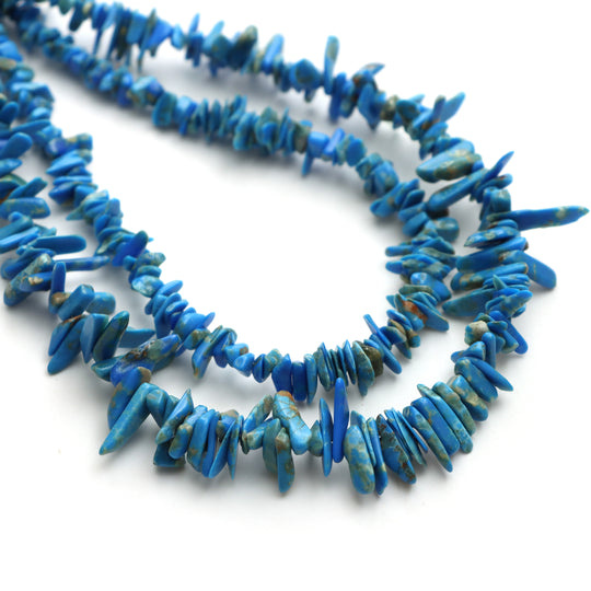 Ceruleite Smooth Chip And Nugget Beads, 4x8 mm To 4x9 mm, Ceruleite Chip & Nugget, Ceruleite Beads, 18 Inches Full Strand, Price Per Strand
