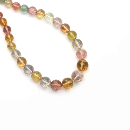 Multi Tourmaline Smooth Balls Beads, 5 To 10mm , Tourmaline Balls Making Jewelry, Birthstone, 17 Inches Full Strand, Price Per Strand