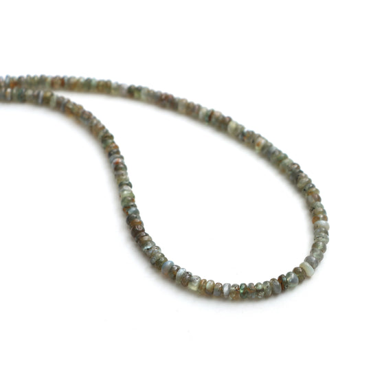 Alexandrite Smooth Rondelle Beads, 3.5 mm To 4 mm, Alexandrite Jewelry Making Gemstone, Alexandrite Beads, 18 Inch Strand, Price Per Strand