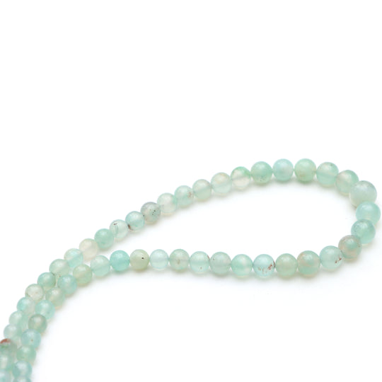 Aqua Chalcedony Smooth Round Ball beads, 4 mm To 9 mm, Chalcedony Jewelry Making Beads, Aqua Chalcedony Beads, 20 Inches, Price Per Strand