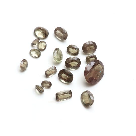 Natural Zultanite Faceted Mix Shape Loose Gemstone, 6x8 mm to 16x20 mm, Zultanite Gemstone, Zultanite Mix Cut Shape, Set of 18 Pieces