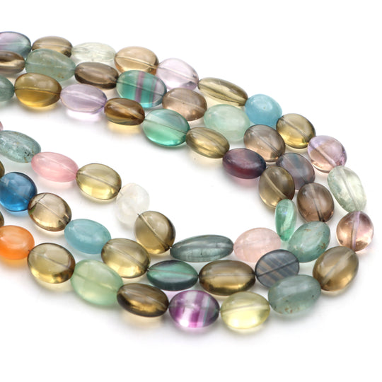 Mix Semi Smooth Tumble Beads, 10x13 mm, Mix Semi Jewelry Making Beads, Plain Semi Beads, Mix Semi Tumble, 20 Inches Strand, Price Per Strand