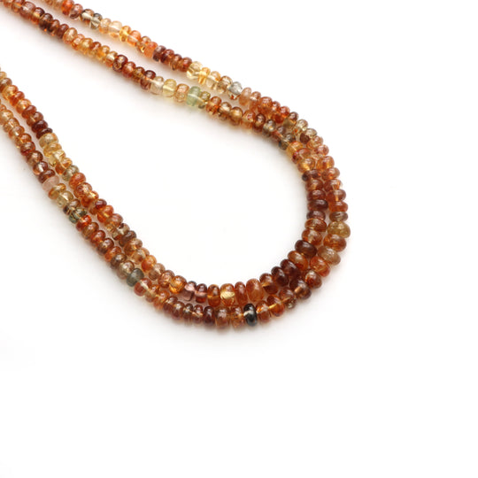 Natural Golden Zircon Smooth Rondelle Beads, 3.5 to 5.5 mm, Zircon Beads, Zircon Jewelry Making Gemstone Beads, 17 Inch, Price Per Strand