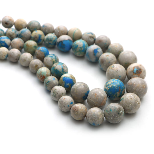 Ceruleite Smooth Round Beads, 5 mm To 13 mm, Ceruleite Beads, Round Ceruleite, 18 Inches Full Strand, Price Per Strand