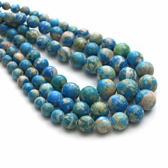 Ceruleite Smooth Round Beads, 4 mm To 12 mm, Ceruleite Beads, Round Ceruleite, 18 Inches Full Strand, Price Per Strand