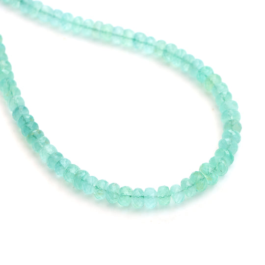 Natural Emerald Faceted Rondelle Beads, 4.5 mm To 7.5 mm, Emerald Jewelry Handmade Gift For Women, 18 Inches Full Strand, Price Per Strand