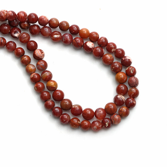 Howardite Opal Smooth Round Ball Beads, 5.5 mm To 6.5 mm, Howardite Opal Jewelry Making Beads,, Opal Beads, 18 Inch Strand, Price Per Strand