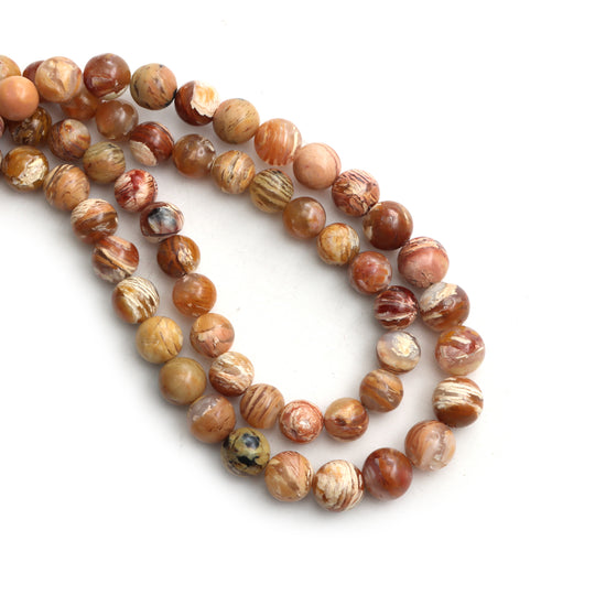 Howardite Opal Smooth Round Ball Beads, 7 mm To 8 mm, Howardite Opal Jewelry Making Beads,, Opal Beads, 18 Inches Strand, Price Per Strand