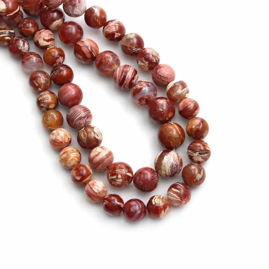 Howardite Opal Smooth Round Ball Beads, 8 mm To 9 mm, Howardite Opal Jewelry Making Beads,, Opal Beads, 18 Inches Strand, Price Per Strand