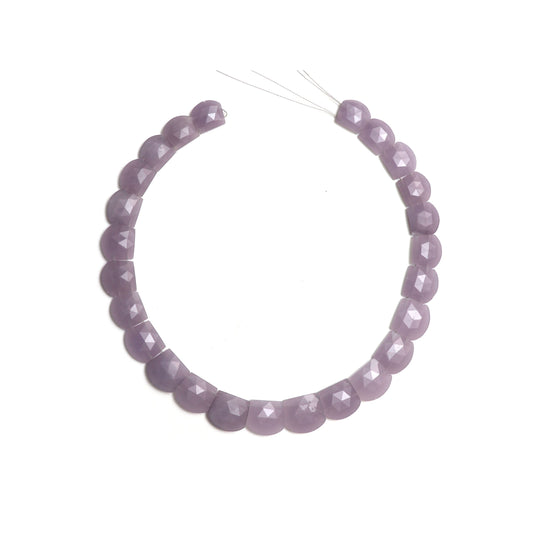 Natural Yttrium Fluorite Faceted Slice Layout Beads, 15x11 mm to 18x20 mm, Purple Fluorite Faceted , 17 Inch Full Strand, Price Per Strand