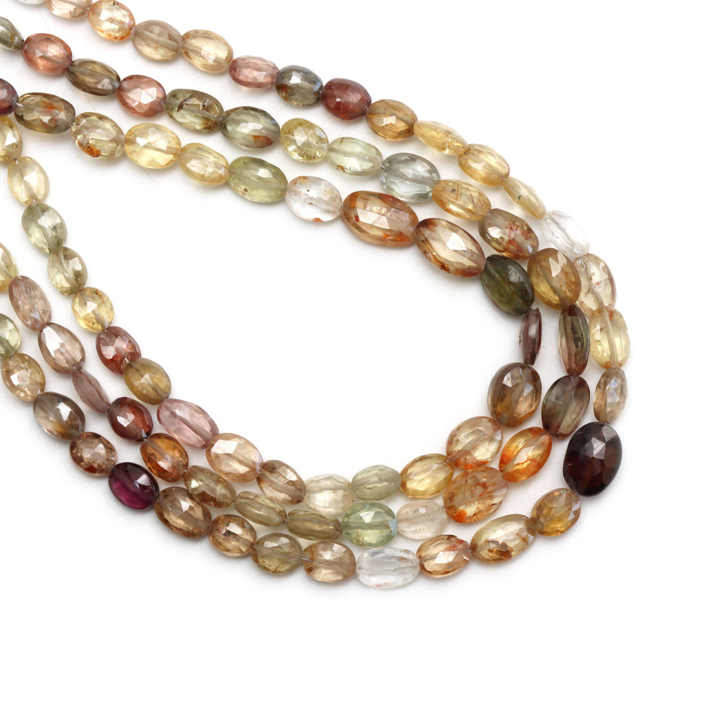 Golden Zircon Faceted Oval Beads | Zircon Faceted Necklace | 4x4.5 mm to 7.5x5 mm | 8 Inch/ 16 Inch Full Strand | Price Per Strand - National Facets, Gemstone Manufacturer, Natural Gemstones, Gemstone Beads