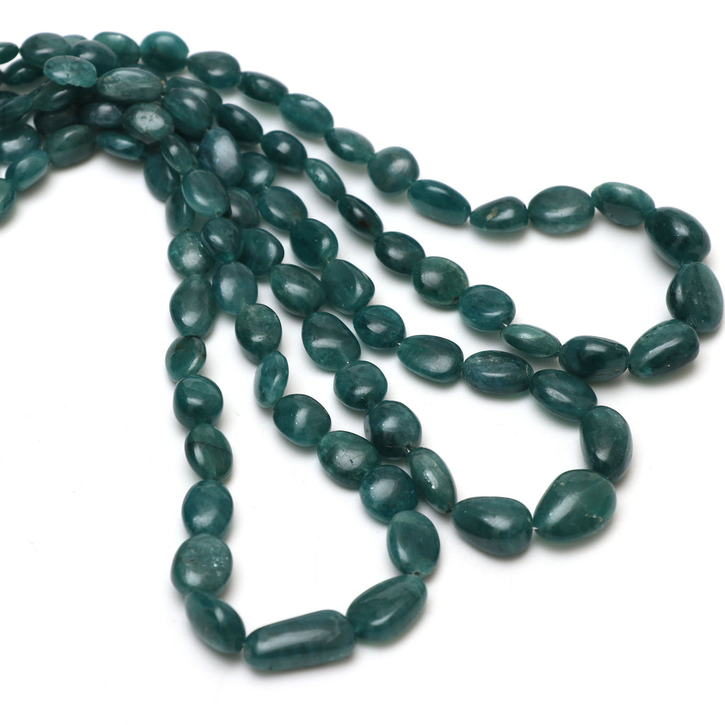 Natural Grandidierite Smooth Tumble Beads | 6x7 mm to 12x14.5 mm | Rare beads necklace | 8 Inch/ 18 Inch Full Strand | Price Per Strand - National Facets, Gemstone Manufacturer, Natural Gemstones, Gemstone Beads