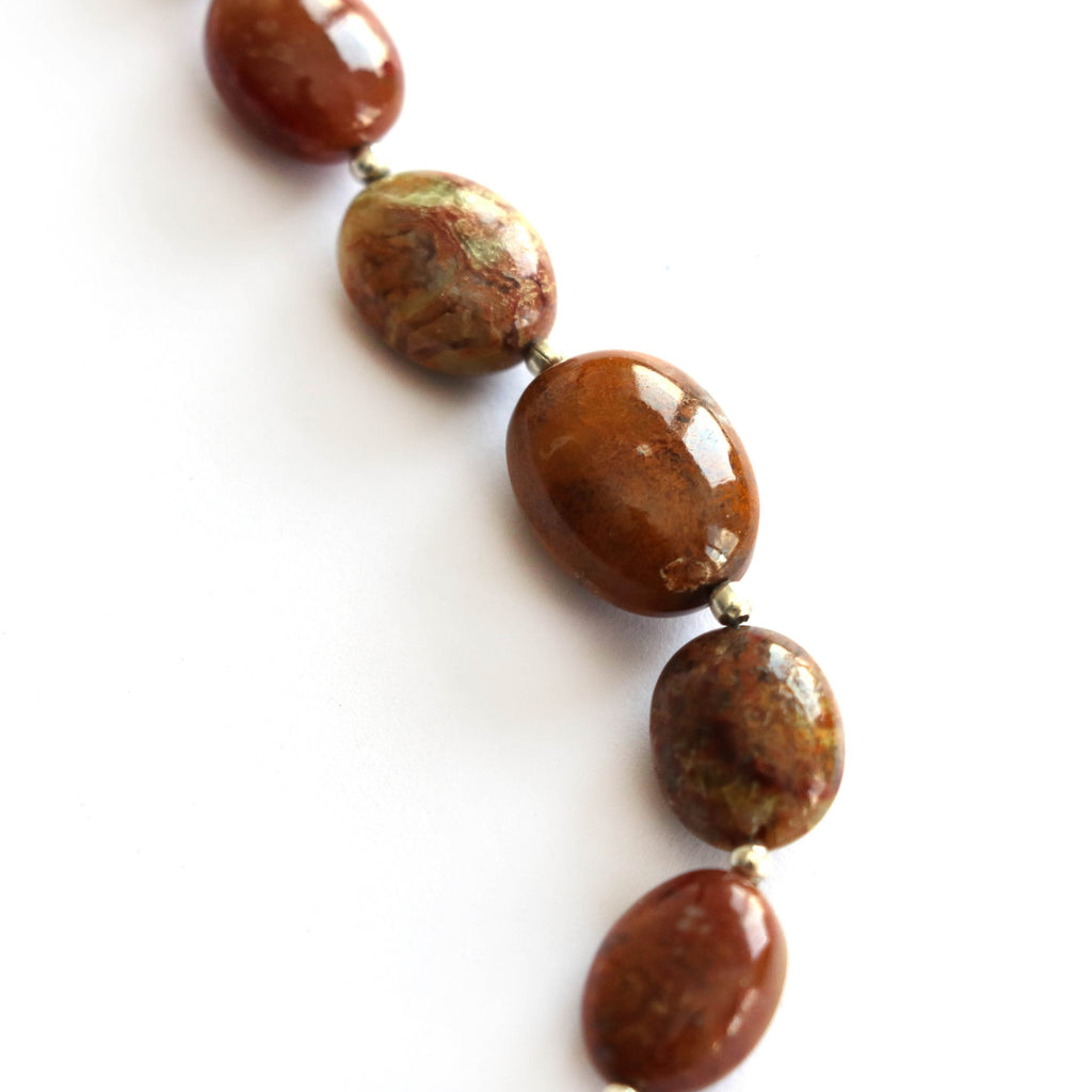 Jasper Smooth Tumble Beads- 10x8 mm to 16.5x13 mm - Jasper Tumble - Gem Quality , 8 Inch/20 Cm Full Strand, Price Per Strand - National Facets, Gemstone Manufacturer, Natural Gemstones, Gemstone Beads