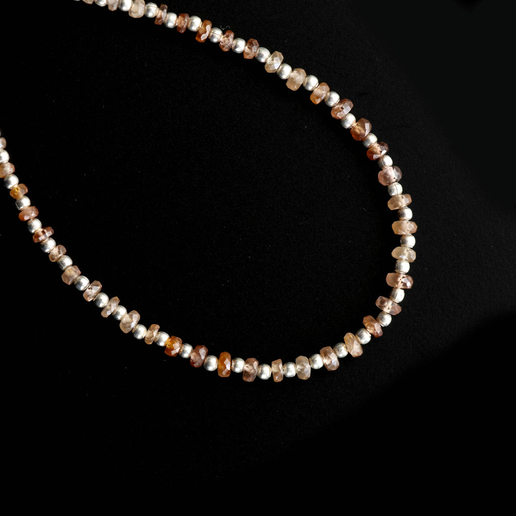 Brown Zircon Faceted Beads, Brown Zircon Beads, Faceted Beads, Zircon Beads, Brown Beads, 3 mm To 4 mm, 8 inch strand - National Facets, Gemstone Manufacturer, Natural Gemstones, Gemstone Beads