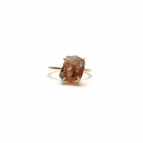 Color Shifting Fluorite Rough Gemstone Prong Ring, 925 Sterling Silver Gold Plated , Set Of 5 Pieces