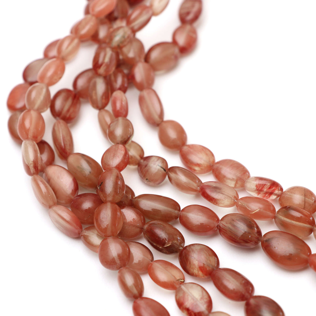 Andesine Smooth Tumble Beads | 7x8 mm to 11.5x15.5 mm | Andesine Gemstone | Gem Quality | 8 Inch/ 18 Inch Strand | Price Per Strand - National Facets, Gemstone Manufacturer, Natural Gemstones, Gemstone Beads