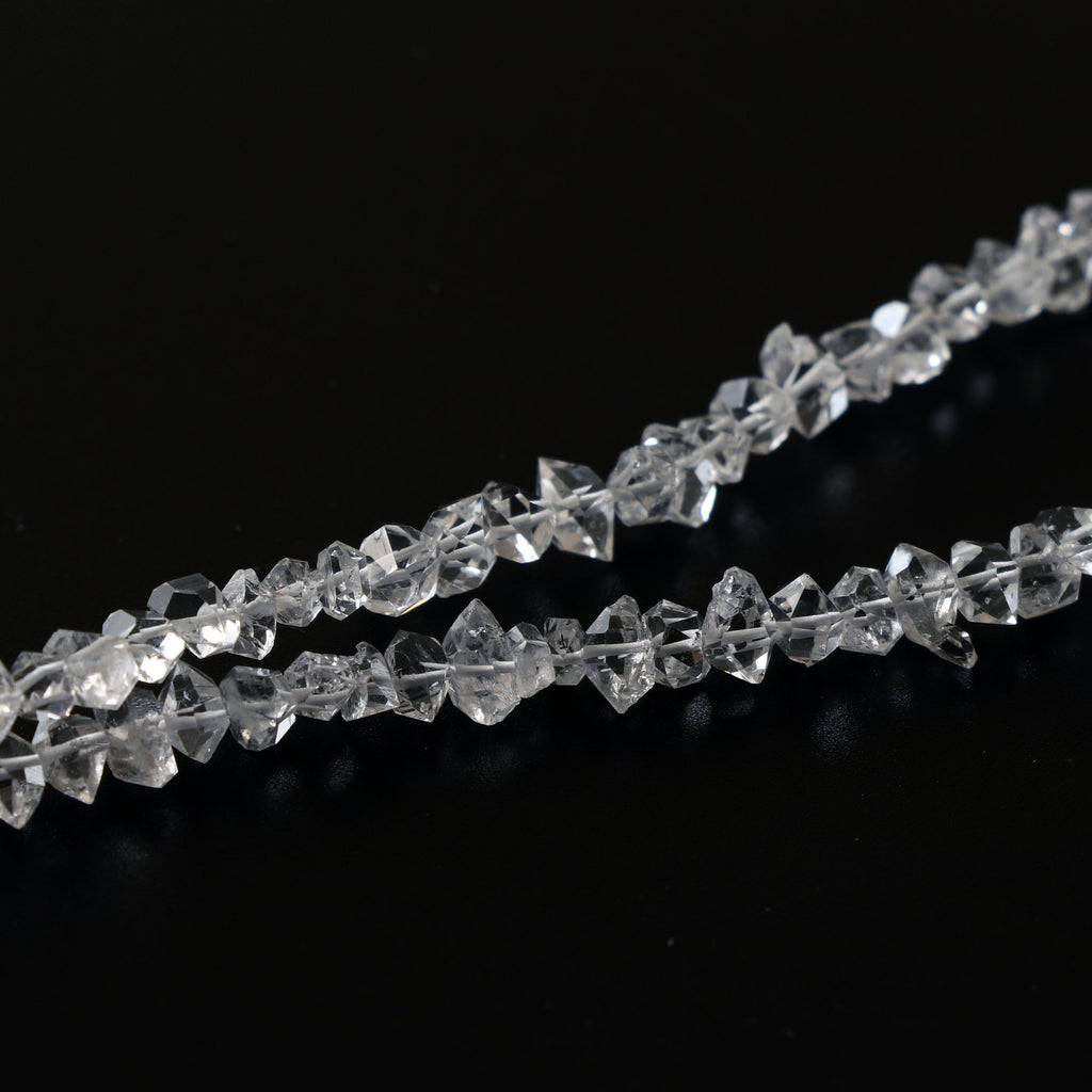 Diamond Quartz Faceted Chips Beads, 3x4.5 mm to 3x6 mm, Diamond Quartz Chips & Nuggets Beads,Gem Quality , 8 Inch/16 Inch, Price Per Strand - National Facets, Gemstone Manufacturer, Natural Gemstones, Gemstone Beads