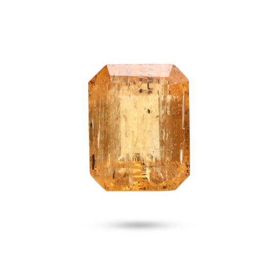 Imperial Topaz Faceted Octagon Loose Gemstone, 11.5x14.5 mm, Imperial Topaz Jewelry Making Gemstone, 1 Piece