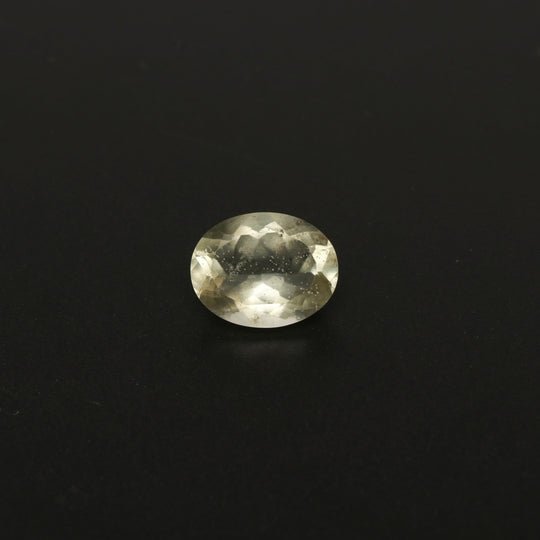 Natural Libyan Desert Glass Faceted Oval Loose Gemstone, 11x15 mm, Libyan Glass Oval Jewelry Making Gemstone, 1 Piece