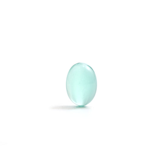 Natural Green Beryl Smooth Oval Loose Gemstone, 11x15 mm, Green Beryl Jewelry Making Gemstone, 1 Piece