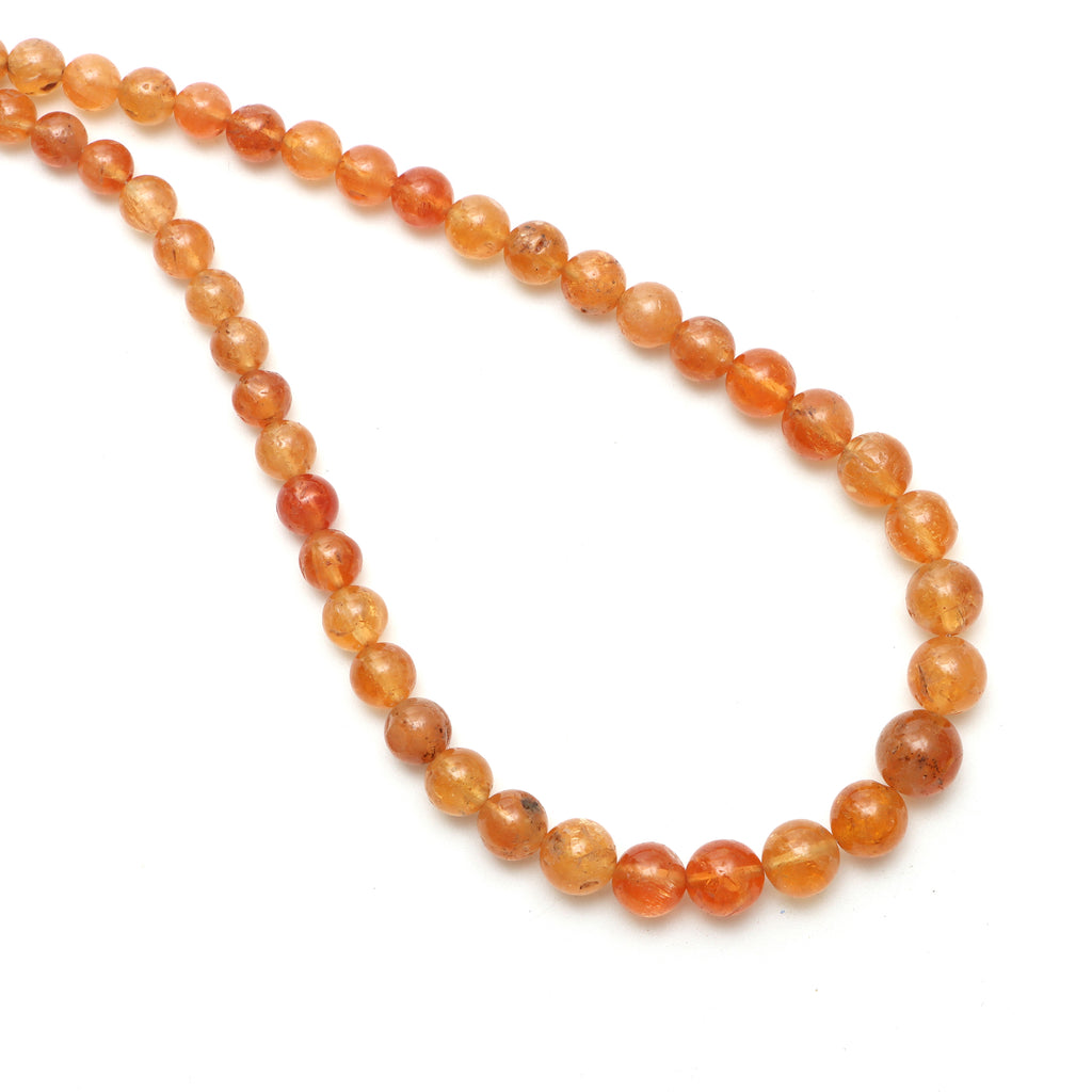 Imperial Topaz Smooth Round Ball Beads