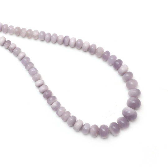 Natural Yttrium Fluorite Smooth Rondelle Beads, Unique Purple Fluorite, 5 mm to 11 mm, 18 Inches, Price Per Strand