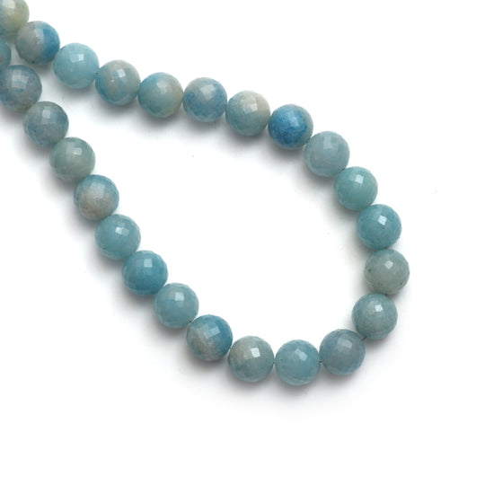 Paraiba Quartz Faceted Round Balls, 10mm, Paraiba Quartz Jewelry Handmade , 20 Inches Full Strand, Price Per Strand