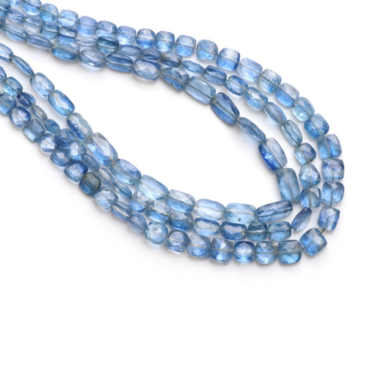 Kyanite Faceted Mix Shape Beads, 4.5x4.5mm To 6x9mm , Kyanite Jewelry Making Beads, 12 Inches Strand, Price Per Strand