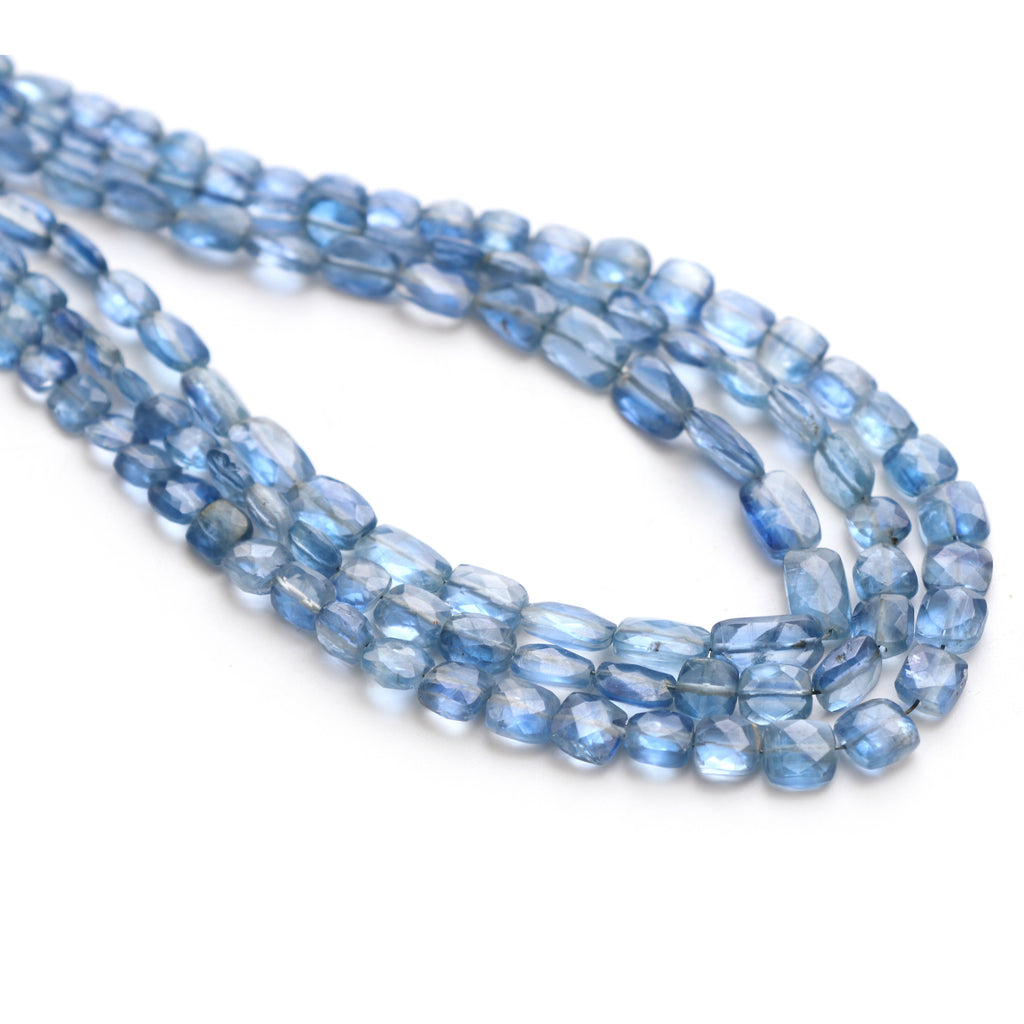 Kyanite Faceted Mix Shape Beads, 4.5x4.5mm To 6x9mm , Kyanite Briolette Jewelry Handmade Gift For Women, 12 Inches Strand, Price Per Strand - National Facets, Gemstone Manufacturer, Natural Gemstones, Gemstone Beads, Gemstone Carvings