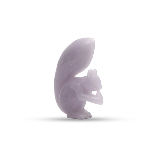 Natural Yttrium Fluorite Squirrel Carving Loose Gemstone, 26x32mm , Yttrium Fluorite Making Jewelry , 1 Piece