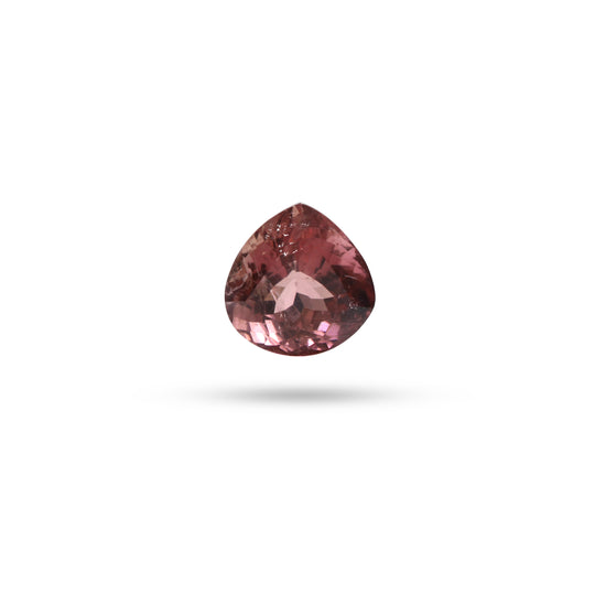 Natural Rubelite Faceted Heart Loose Gemstone, 10x10 mm, Rubelite Jewelry Handmade , 1 Piece