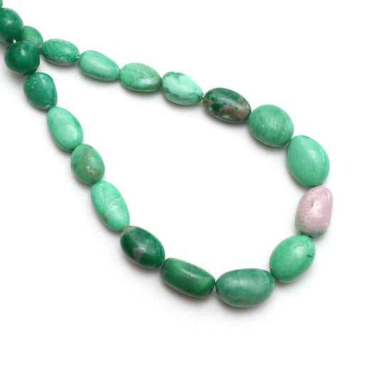 Natural Verasite Smooth Tumble Beads, 7x10 mm to 10.5x16.5, Verasite , 11.5 Inches Strand, Price Per Strand