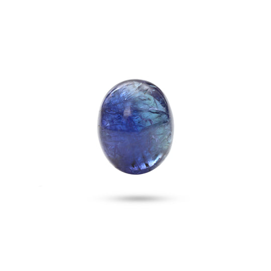 Natural Tanzanite Smooth Oval Loose Gemstone, 16x20 mm, Tanzanite , 1 Piece