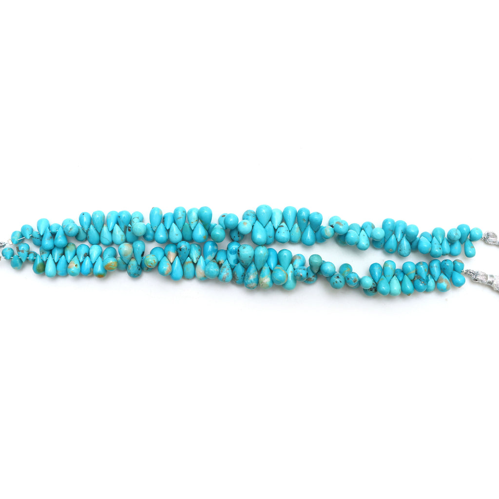 Armenia Turquoise Smooth Drop Beads