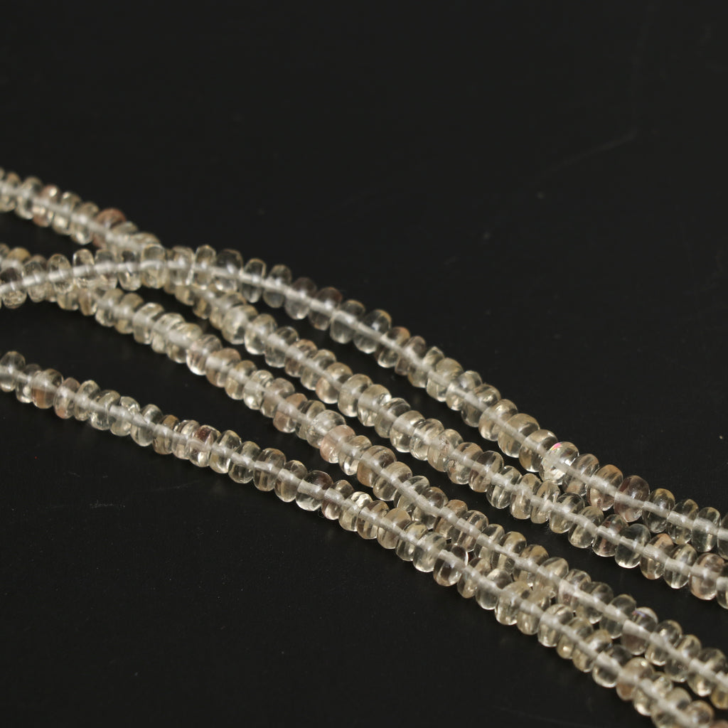 Natural Oregon Sunstone Smooth Rondelle Beads, 4 mm to 5.5 mm, Oregon Sunstone Jewelry, 8 Inch/ 18 Inch Full Strand, Price Per Strand - National Facets, Gemstone Manufacturer, Natural Gemstones, Gemstone Beads, Gemstone Carvings
