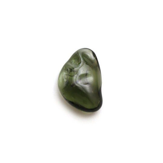 Natural Moldavite Organic Loose Gemstone, 12.5x20 mm, Moldavite , 1 Piece