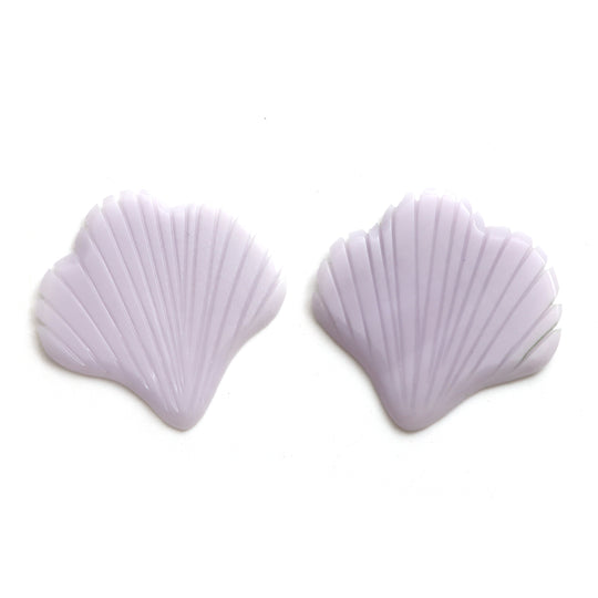 Natural Yttrium Fluorite Leaf Carving Loose Gemstone, 31x31 mm, Yttrium Fluorite Jewelry Making Gemstone, Pair ( 2 Pieces )