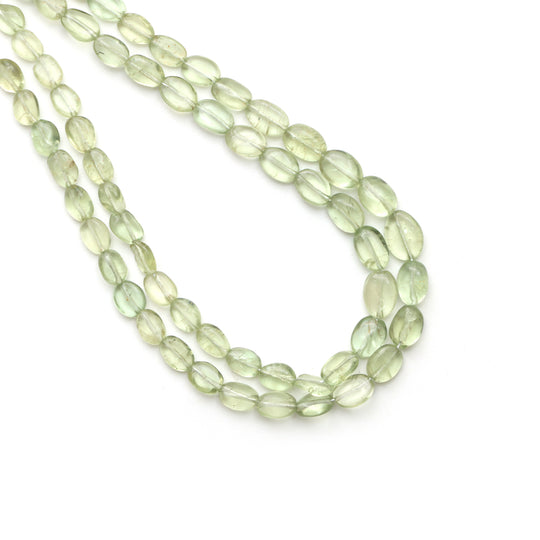 Mint Apatite Smooth Oval Beads, 3x4.5 mm To 6x8 mm, Apatite Jewelry Making Beads, 17.5 Inches Full Strand, Price Per Strand
