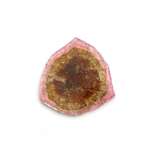 Natural Tourmaline Smooth Organic Slice Loose Gemstone, 49x50 mm, Slice Gemstone, 1 Piece
