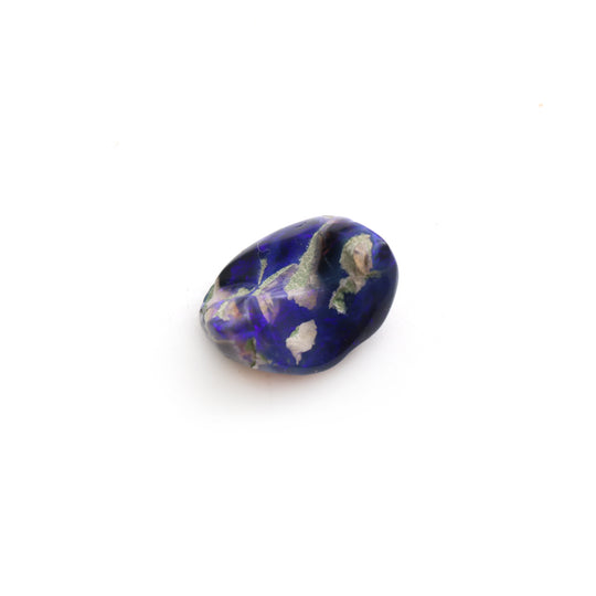 Natural Black Australian Opal Smooth Organic Loose Gemstone, 17x20mm , Australian Opal Jewelry Making Gemstone, 1 Piece