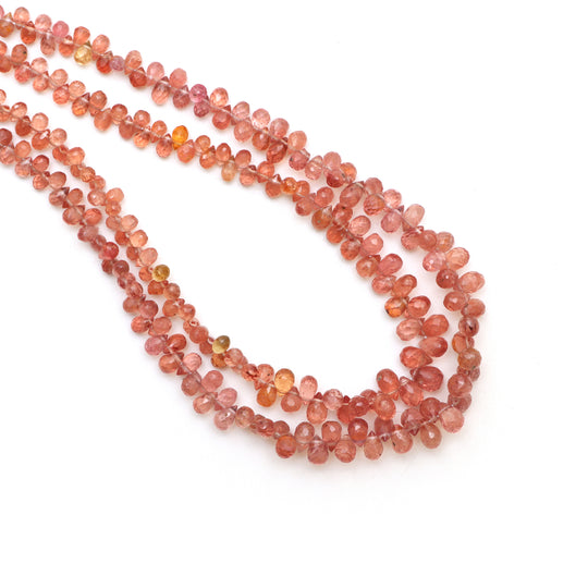 Natural Spinel Faceted Drop Beads, 2.5x3.5 to 4x6.5 mm, Spinel Jewelry Making Gemstone, 16 Inches Full Strand, Price Per Strand