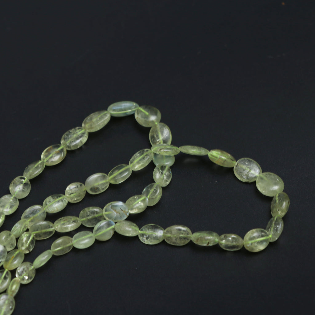 Natural Chrysoberyl Smooth Oval Beads, 3.5x4 mm to 7x8 mm, Chrysoberyl Oval Jewelry Making Beads, 18 Inches, Price Per Strand - National Facets, Gemstone Manufacturer, Natural Gemstones, Gemstone Beads, Gemstone Carvings