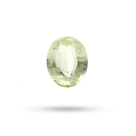 Natural Chrysoberyl Faceted Oval Loose Gemstone, 9x11 mm, Chrysoberyl Jewelry Making Gemstone, , 1 Piece