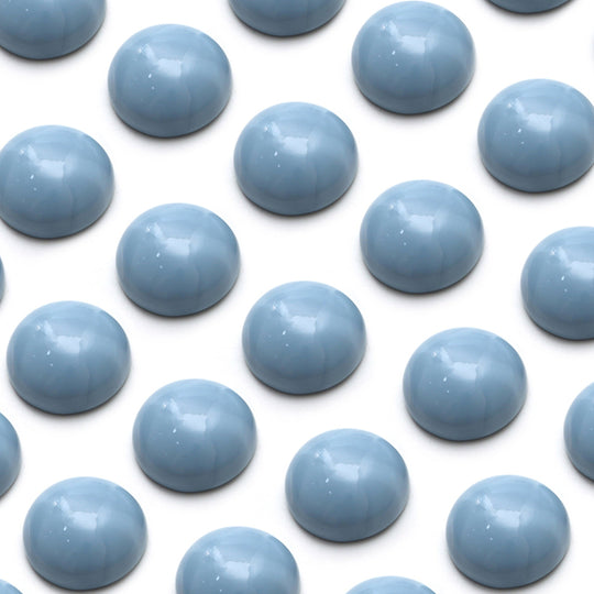 Blue Opal Smooth Round Cabochon Loose Gemstone, Blue Opal Round Cabs, Blue Opal Jewelry Making Gemstone