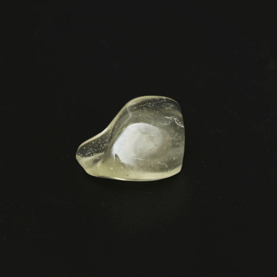 Natural Libyan Desert Glass Smooth Organic Shape Loose Gemstone, 15.5x24.5 mm, Libyan Glass Organic Shape Jewelry Making Gemstone, 1 Piece