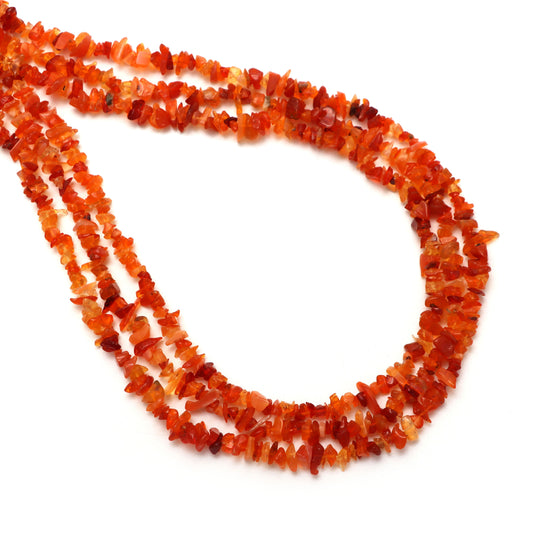 Fire Opal Smooth Chips Beads, 3.5x5.5 mm, Fire Opal Jewelry Making Beads, 36 Inches Full Strand, Price Per Strand