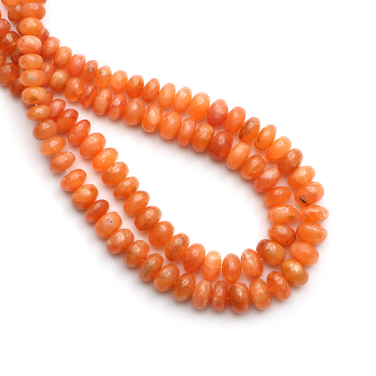 Natural Triphylite Smooth Rondelle Beads, 6 mm To 8 mm, Triphylite Jewelry Making Beads, 18 Inches Full Strand, Price Per Strand