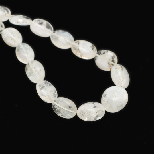 Hyalite Opal Smooth Tumble Beads, 5.5x8 mm To 14x16 mm, Hyalite Opal Jewelry Making Beads, 18 Inches Full Strand, Price Per Strand