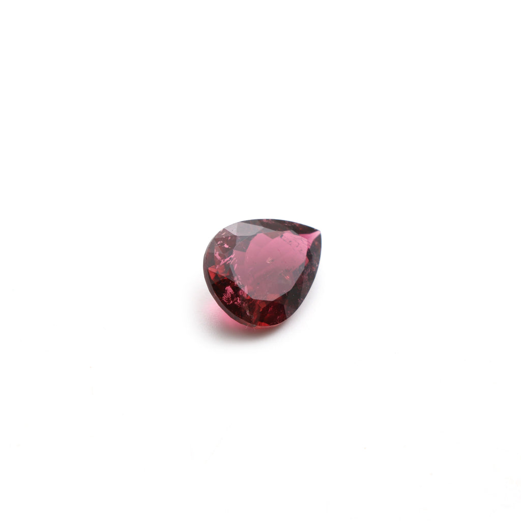 Natural Rubellite Faceted Pear Loose Gemstone, 12x16 mm, Rubellite Jewelry Handmade Gift For Women, 1 Piece - National Facets, Gemstone Manufacturer, Natural Gemstones, Gemstone Beads