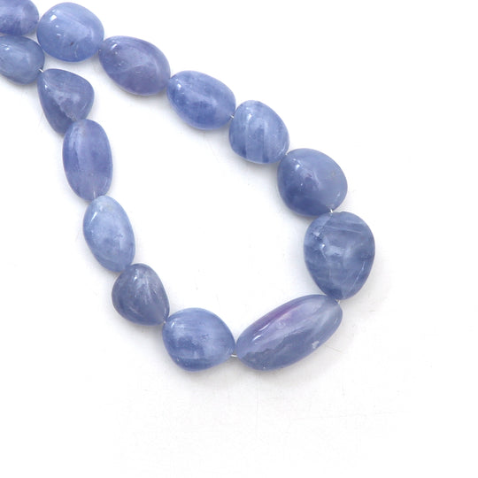 Hackmanite Smooth Tumble Beads, 11x13 mm To 18x22 mm, Hackmanite Jewelry Making Beads, 20 Inches Full Strand, Price Per Strand